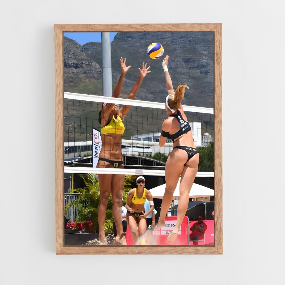 Poster Olympic beach compétitivité – affiche Beach-volley (vue 4)
